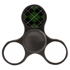 Modern Green Plaid Finger Spinner by ConteMonfrey