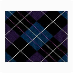 Modern Blue Plaid Small Glasses Cloth (2 Sides) by ConteMonfrey