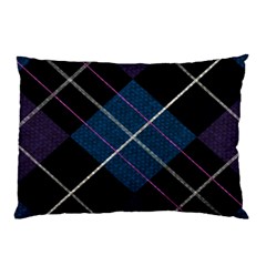 Modern Blue Plaid Pillow Case by ConteMonfrey