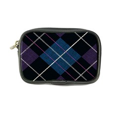 Modern Blue Plaid Coin Purse