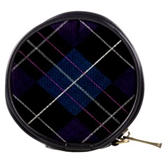 Modern Blue Plaid Mini Makeup Bag by ConteMonfrey