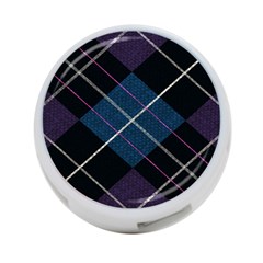 Modern Blue Plaid 4-port Usb Hub (two Sides) by ConteMonfrey