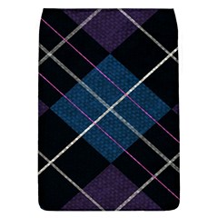 Modern Blue Plaid Removable Flap Cover (l) by ConteMonfrey