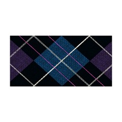 Modern Blue Plaid Yoga Headband by ConteMonfrey