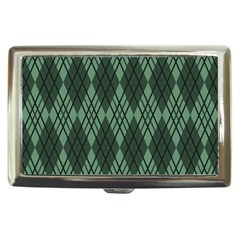 Dark Green Multi Colors Plaid  Cigarette Money Case by ConteMonfrey