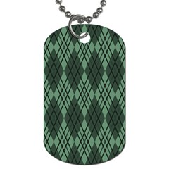 Dark Green Multi Colors Plaid  Dog Tag (two Sides) by ConteMonfrey