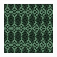 Dark Green Multi Colors Plaid  Medium Glasses Cloth (2 Sides) by ConteMonfrey