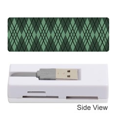 Dark Green Multi Colors Plaid  Memory Card Reader (stick) by ConteMonfrey