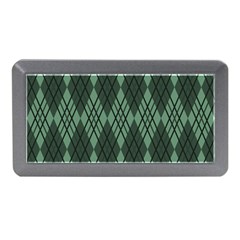 Dark Green Multi Colors Plaid  Memory Card Reader (mini) by ConteMonfrey