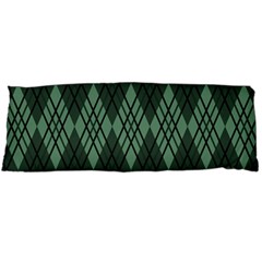 Dark Green Multi Colors Plaid  Body Pillow Case (dakimakura) by ConteMonfrey