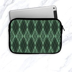 Dark Green Multi Colors Plaid  Apple Ipad Mini Zipper Cases by ConteMonfrey