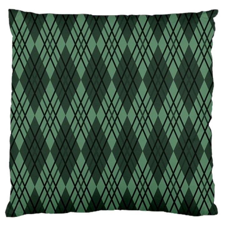 Dark Green Multi Colors Plaid  Standard Flano Cushion Case (Two Sides)