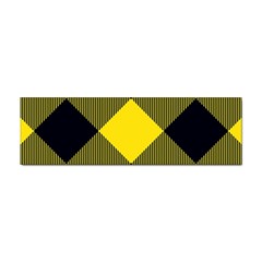 Dark Yellow Diagonal Plaids Sticker Bumper (100 Pack) by ConteMonfrey