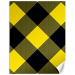 Dark Yellow diagonal plaids Canvas 12  x 16  11.86 x15.41  Canvas - 1