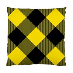 Dark Yellow Diagonal Plaids Standard Cushion Case (one Side) by ConteMonfrey