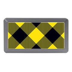 Dark Yellow Diagonal Plaids Memory Card Reader (mini) by ConteMonfrey