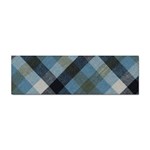 Black And Blue Iced Plaids  Sticker Bumper (100 pack) Front