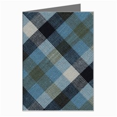 Black And Blue Iced Plaids  Greeting Card by ConteMonfrey