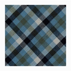 Black And Blue Iced Plaids  Medium Glasses Cloth by ConteMonfrey