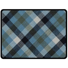 Black And Blue Iced Plaids  Fleece Blanket (large)  by ConteMonfrey