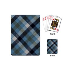 Black And Blue Iced Plaids  Playing Cards Single Design (mini) by ConteMonfrey