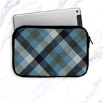 Black And Blue Iced Plaids  Apple iPad Mini Zipper Cases Front