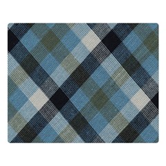 Black And Blue Iced Plaids  Double Sided Flano Blanket (large)  by ConteMonfrey