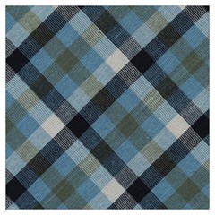 Black And Blue Iced Plaids  Lightweight Scarf  by ConteMonfrey