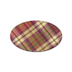 Beetle Juice Plaids  Sticker Oval (100 Pack) by ConteMonfrey