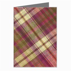 Beetle Juice Plaids  Greeting Card by ConteMonfrey