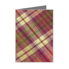 Beetle Juice Plaids  Mini Greeting Card by ConteMonfrey