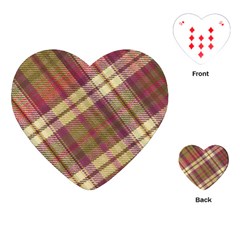 Beetle Juice Plaids  Playing Cards Single Design (heart) by ConteMonfrey