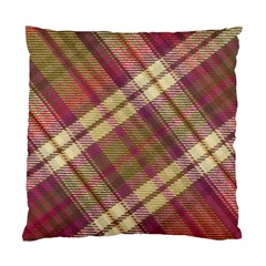 Beetle Juice Plaids  Standard Cushion Case (two Sides) by ConteMonfrey