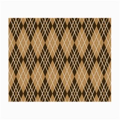 Coffee Diagonal Plaids Small Glasses Cloth (2 Sides) by ConteMonfrey