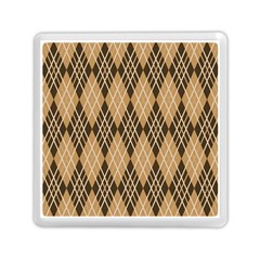 Coffee Diagonal Plaids Memory Card Reader (square) by ConteMonfrey