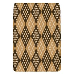 Coffee Diagonal Plaids Removable Flap Cover (s) by ConteMonfrey