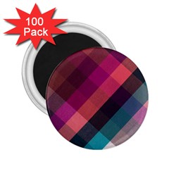 Multicolor Plaids 2 25  Magnets (100 Pack)  by ConteMonfrey