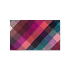 Multicolor Plaids Sticker (rectangular) by ConteMonfrey