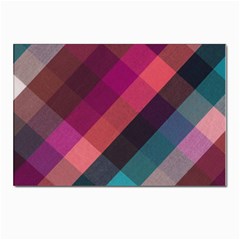 Multicolor Plaids Postcard 4 x 6  (pkg Of 10) by ConteMonfrey