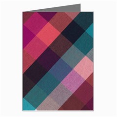 Multicolor Plaids Greeting Card by ConteMonfrey