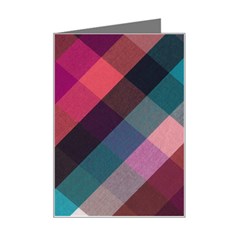 Multicolor Plaids Mini Greeting Card by ConteMonfrey