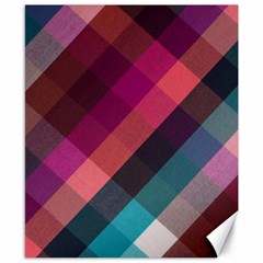 Multicolor Plaids Canvas 8  X 10  by ConteMonfrey