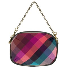 Multicolor Plaids Chain Purse (one Side) by ConteMonfrey