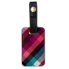 Multicolor Plaids Luggage Tag (one Side) by ConteMonfrey