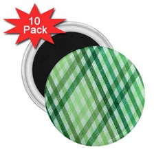 Menta Plaids 2 25  Magnets (10 Pack)  by ConteMonfrey