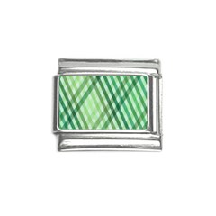 Menta Plaids Italian Charm (9mm) by ConteMonfrey