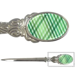 Menta Plaids Letter Opener by ConteMonfrey