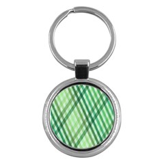 Menta Plaids Key Chain (round) by ConteMonfrey