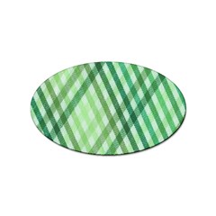 Menta Plaids Sticker Oval (10 Pack) by ConteMonfrey