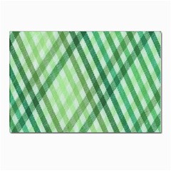 Menta Plaids Postcard 4 x 6  (pkg Of 10) by ConteMonfrey